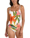 La Blanca Jungle Blossoms Lingerie Mio One Piece Swimsuit In Multi