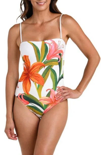 La Blanca Jungle Blossoms Lingerie Mio One Piece Swimsuit In Multi