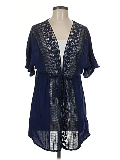 Pre-owned La Blanca Kimono In Blue