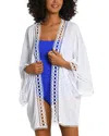 La Blanca Kimono Coverup In White