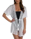 La Blanca Kimono Coverup In White