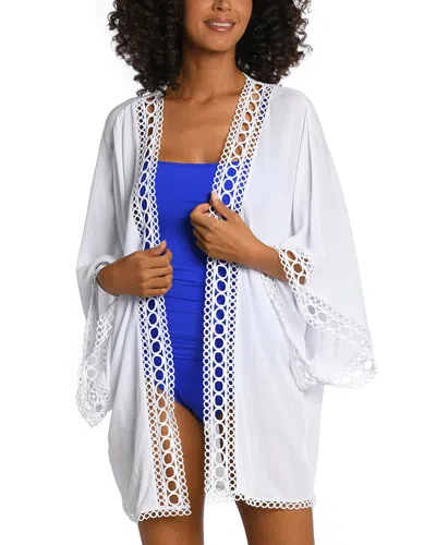 La Blanca Kimono Coverup In White