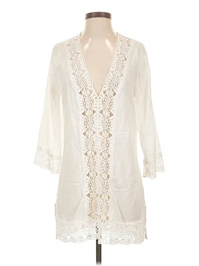 Pre-owned La Blanca Kimono In Ivory