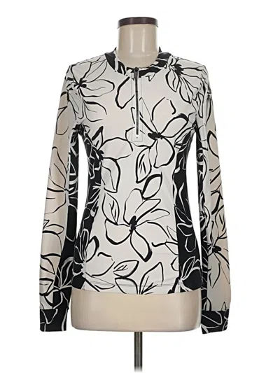 Pre-owned La Blanca Long Sleeve Turtleneck In Ivory