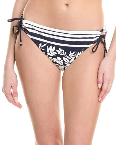 La Blanca Adjustable Loop Hipster Bikini Bottoms In Blue