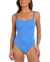 La Blanca Mantra Medallion One-piece Swimsuit In Blue