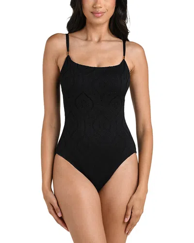 La Blanca Mantra Medallion One-piece Swimsuit In Black