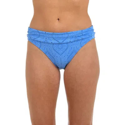 La Blanca Mantra Medallion Shirred Hipster Bikini Bottoms