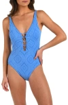 La Blanca Mantra Plunge One-piece Swimsuit