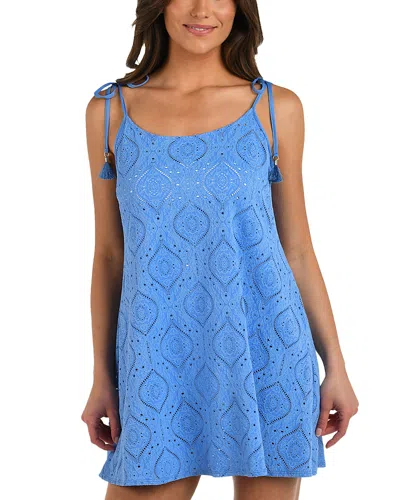 La Blanca Mantra Tank Dress Swim Cover-up In Blue