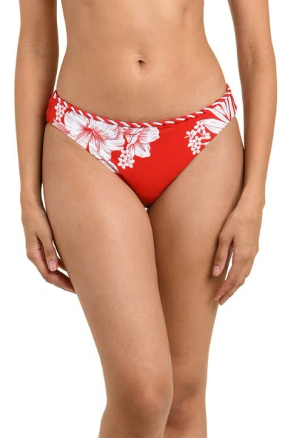 La Blanca Mariner Hipster Bikini Bottoms In Red