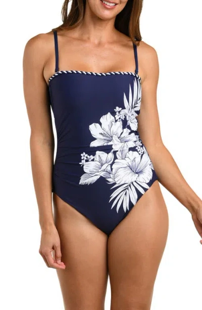La Blanca Mariner One-piece Swimsuit In Gold