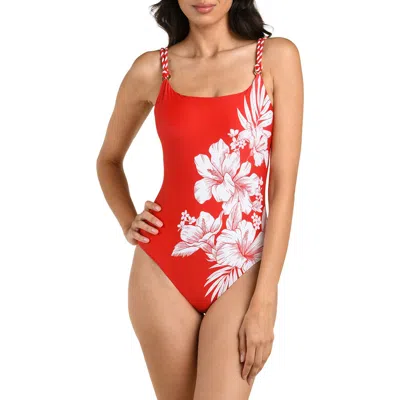 La Blanca Mariner One-piece Swimsuit In Red