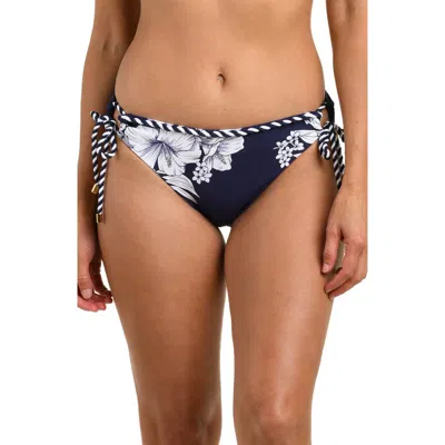 La Blanca Mariner Side Tie Bikini Bottoms In Purple
