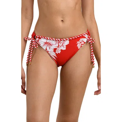 La Blanca Mariner Side Tie Bikini Bottoms In Red