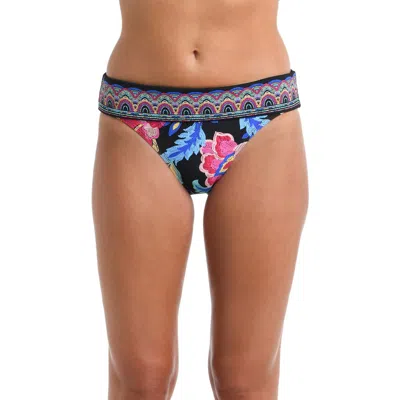 La Blanca Midnight Shirred Bikini Bottoms In Black