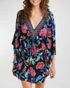 La Blanca Midnight V-neck Cover-up Dress In Multi