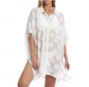 La Blanca Mod For Dot Sheer Convertible Cover-up In White In White