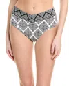 La Blanca Oasis V-front Bikini Bottom In Black