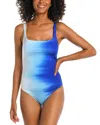 La Blanca Ocean Oasis Lingerie Tank One Piece Swimsuit In Blue