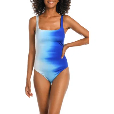 La Blanca Ocean Oasis Lingerie Tank One Piece Swimsuit In Blue