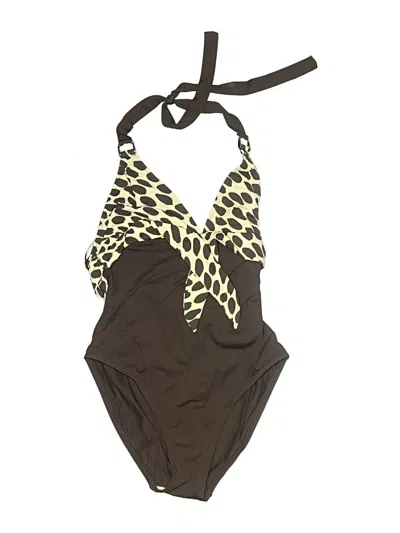 Pre-owned La Blanca One Piece Swimsuit In Brown