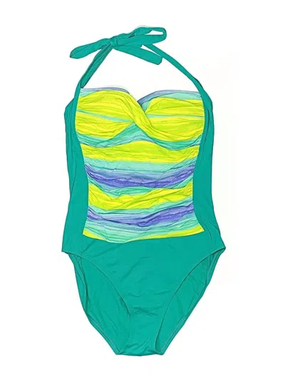 Pre-owned La Blanca One Piece Swimsuit In Green