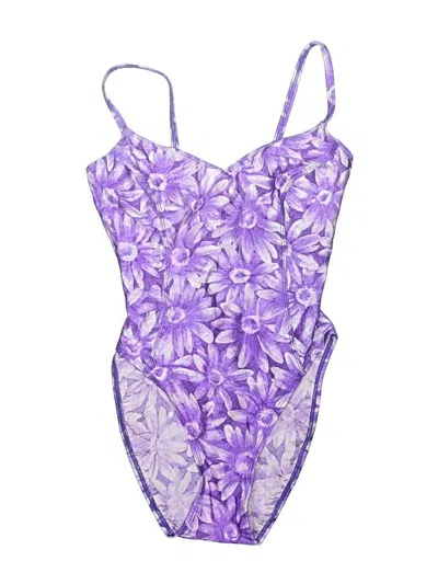 Pre-owned La Blanca One Piece Swimsuit In Purple
