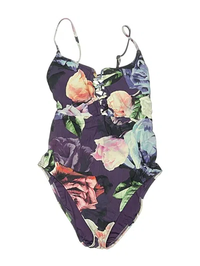 Pre-owned La Blanca One Piece Swimsuit In Purple