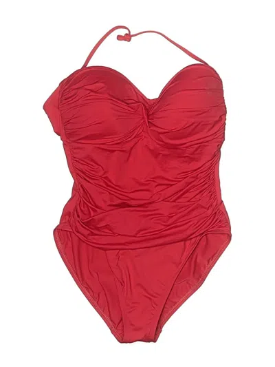 Pre-owned La Blanca One Piece Swimsuit In Red