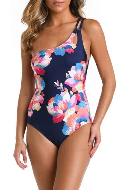 La Blanca One-shoulder One-piece Swimsuit In Indigo