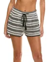 La Blanca On Shore Beach Cover-up Crochet Shorts In Gray