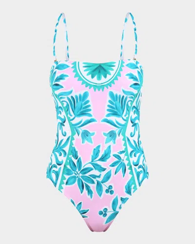 LA BLANCA OPULENT BANDEAU ONE-PIECE SWIMSUIT