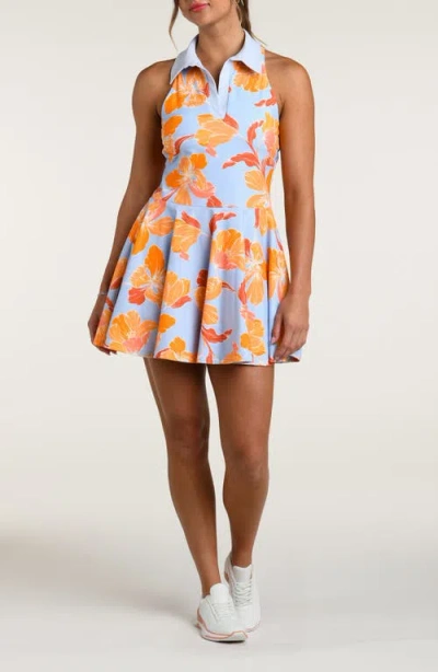 La Blanca Outline Floral Tennis Dress In Multi