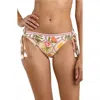 La Blanca Palm Adjustable Loop Hipster Bikini Bottoms In Multi