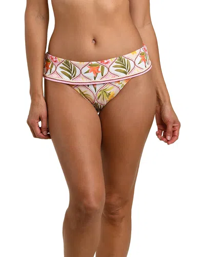 La Blanca Palm Fold Over Bikini Bottoms In Multi