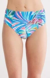 La Blanca Palm High-waist Bikini Bottom