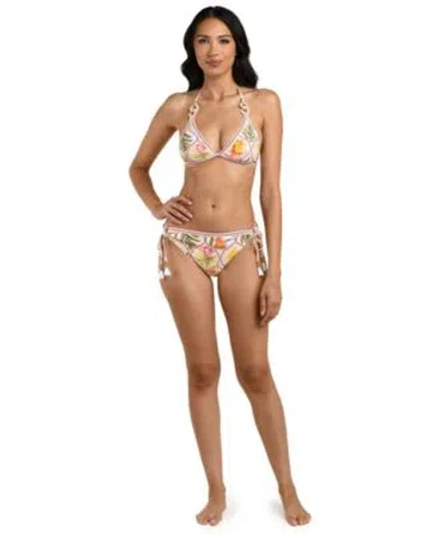 La Blanca Palm Nouveau Banded Halter Bottoms In Multi