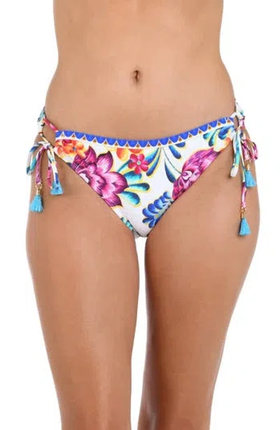 La Blanca Paradiso Tie Side Bikini Bottoms In Multi