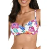 La Blanca Paradiso Wrap Bikini Top In Multi