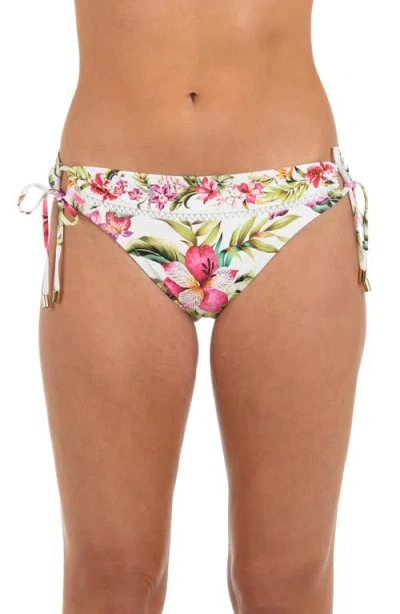 La Blanca Polynesian Adjustable Loop Hipster Bikini Bottoms