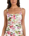 La Blanca Polynesian Tankini Top In White