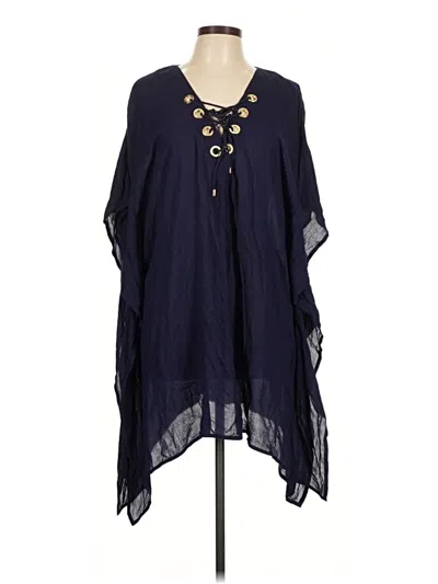 Pre-owned La Blanca Poncho In Blue