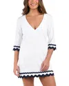 La Blanca Poolside V Neck Tunic In White