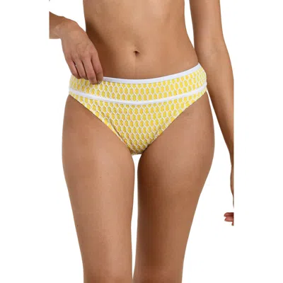 La Blanca Prep Banded Bikini Bottoms In Yellow