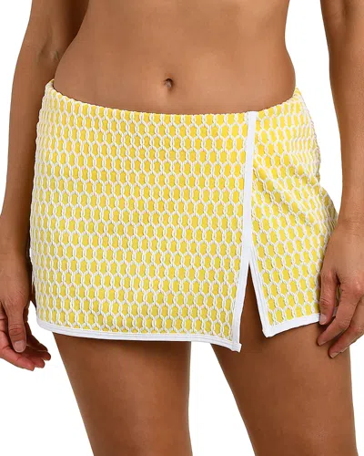 La Blanca Prep Skirted Bikini Bottoms In Yellow