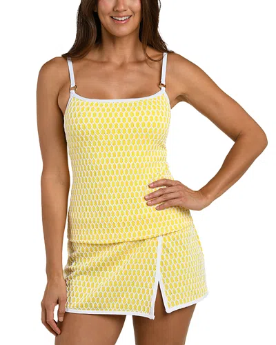 La Blanca Prep Tankini Top In Yellow