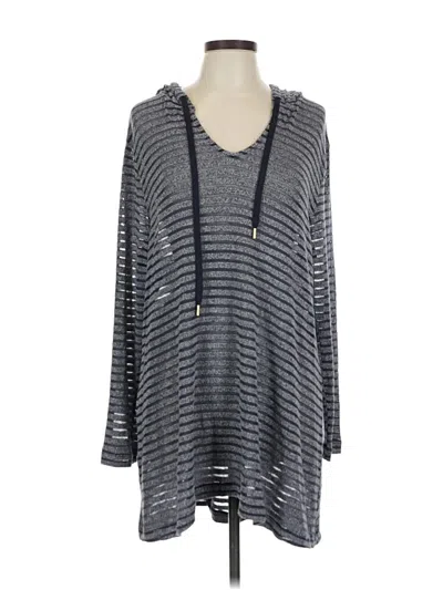 Pre-owned La Blanca Pullover Hoodie In Gray