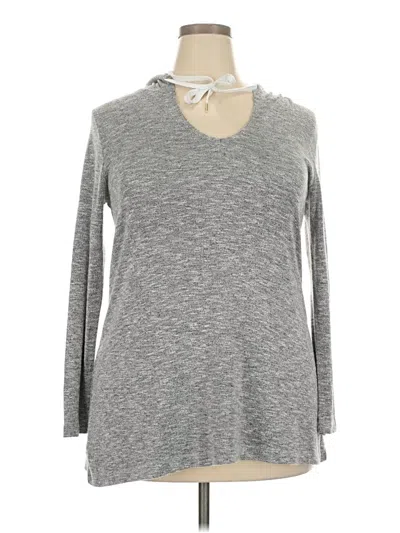 Pre-owned La Blanca Pullover Hoodie In Gray