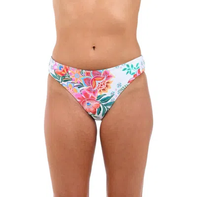 La Blanca Riviera Reversible Hipster Bikini Bottoms In White